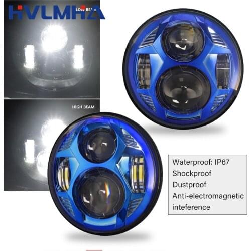 5.75 Inch 51W LED Lamp Spider Design Motorcycle Headlight With High/Low Beam For Harley FXR2, R3, R4 FLSTSB FLSTSC FLSTSE