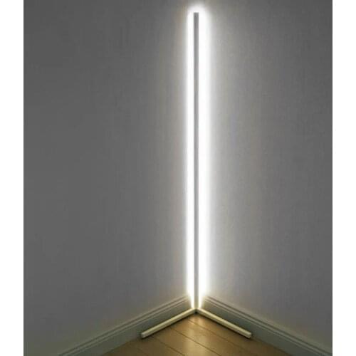 1pcs LED corner RGB floor lamp smart remote control dimming floor lamp modern office living room bedroom decoration warm light