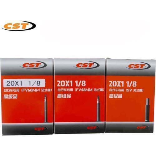 2pc CST 20" x 1 1/8 20 451 406 20" x1.35 1.0 Tubes Presta F/V 48mm 60mm Tube For 451 406 JAVA Minivelo BMX Folding Bike Parts