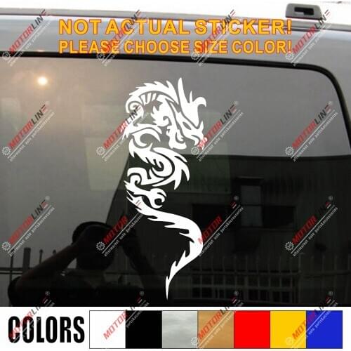 Chinese Dragon East Asian Dragon Decal Sticker Car Vinyl pick size color c