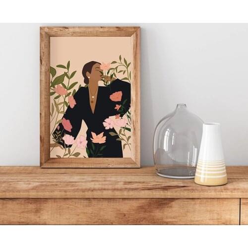 High-Definition Bohemian Wall Art Abstract Woman Portrait Decorative Painting