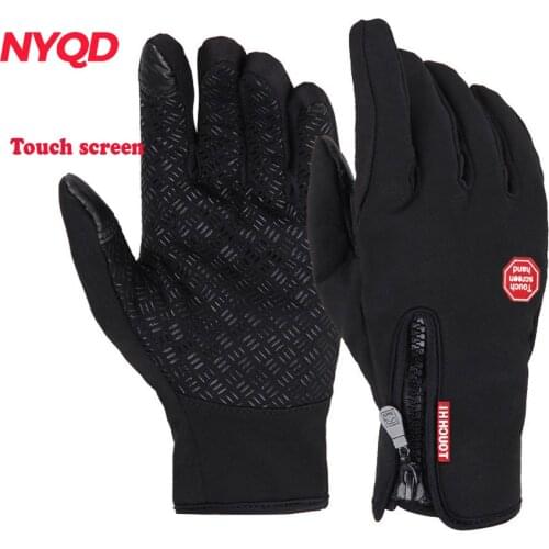 Winter Cycling motorcycle Gloves Thermal Warm Windproof Full Finger Bike Gloves Anti-slip Touch Screen Bicycle Gloves Men Women
