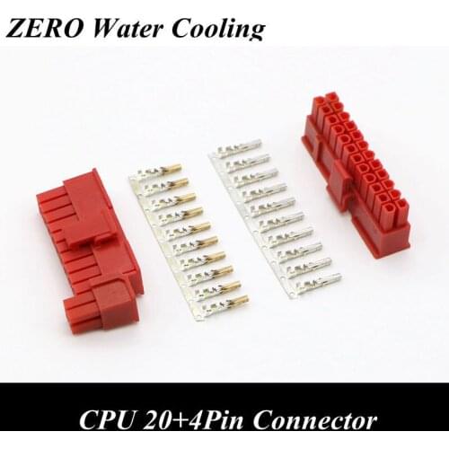 10pcs/Lot 4.2mm Pitch 5557 CPU/ATX 20+4Pin Male Connector + 250pcs Terminal Pins