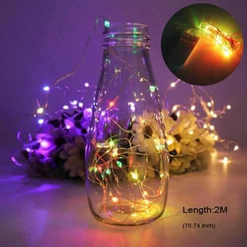 2M/3M Leds String Christmas Lights String LED Copper Wire Fairy Lights for Festival Wedding Centerpiece Party Home Table Decor