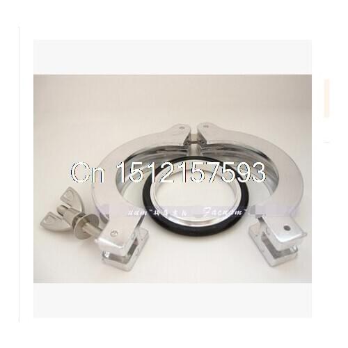 2PCS KF10 Aluminum Vacuum Clamp Pump Flange Fitting Parts W O-ring and Bracket