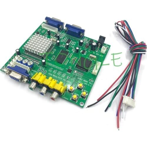 2016 NEW Arcade Game RGB/CGA/EGA/YUV to VGA HD Video Converter Board HD9800/GBS8200 Hot green board