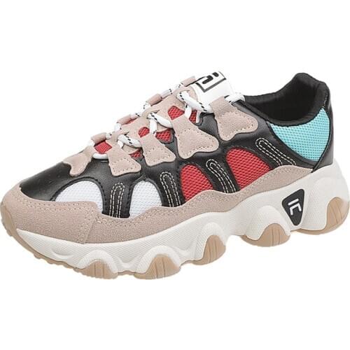 2020 Spring and Autumn Ladies Casual Shoes Womens Mesh Breathable Vulcanized Shoes New Women Shoes Fashion Sports Shoes U13-29