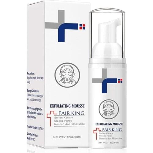 60ml Exfoliating Mousse Peeling Gel Face Scrub Deep Remove Cleaning Skin Smooth Moisturizing Skin Care Exfoliator Cream
