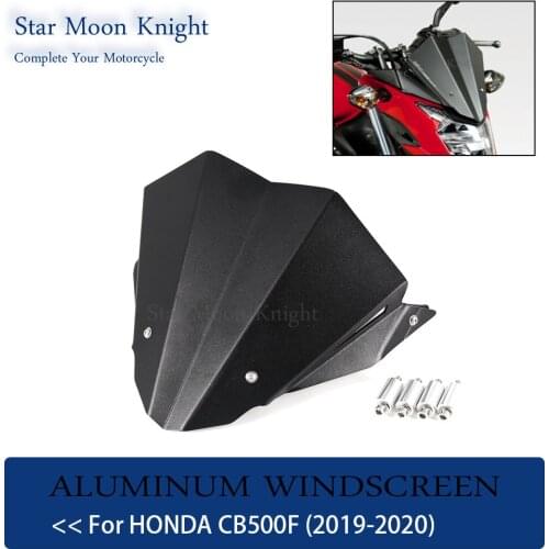 Motorcycle Accessories Aluminum Windscreen Windshield Wind Shield Deflector For HONDA CB500F CB 500 F CB500 F 2019 - 2020