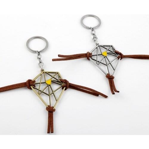 Game Death Stranding Metal Keychain Sams Dream Catcher Keyrings Alloy Pendant Amulet Amelie Bridget Beach Bag Car Key Chains