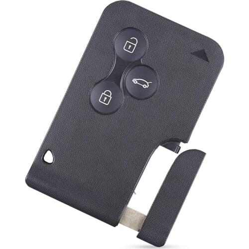 Replacement Remote Car Key Card Shell Case Smart Card Key Case For Renault Clio Logan Megane 2 3 Koleos Scenic