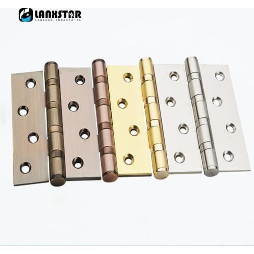 Stainless Steel Door Hinge 4inch 3mm Thickness Mute Bearing Free Slot Door-hinges
