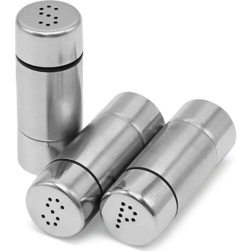 Seasoning Bottle Spice Jars Stainless Steel Seasoning Jar Barbecue Pepper Jar Seasoning Condiment Organizer Kitchen accessories