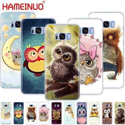 HAMEINUO Animal Cute Cartoon Owl Diy Colorful cell phone case cover for Samsung Galaxy S9 S7 edge PLUS S8 S6 S5 S4 S3 MINI