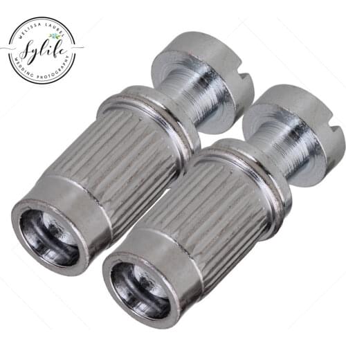 Chrome Guitar Studs Bridge Adjusters Tailpiece Tail Posts for Electric Guitar Pack of 2