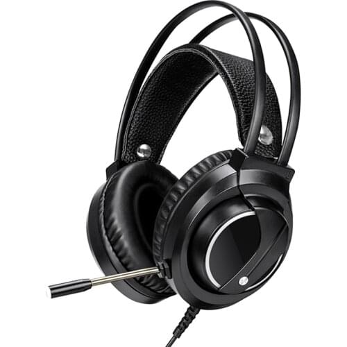 Head-Mounted Gaming Headset 7.1-Channel USB Interface Computer Gaming Headset with Microphone Over-Ear Headset