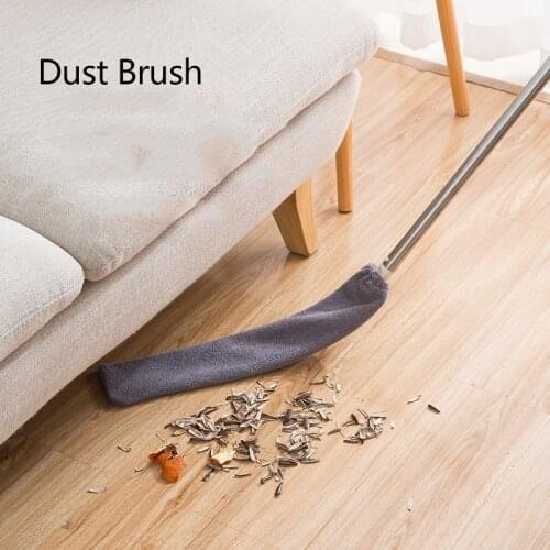Dust Brush Long Handle Telescopic Household Bed Bottom Gap Clean Fur Hair Sweeping Dusty Microfibre Duster