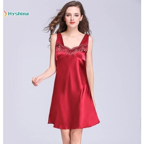 Summer silk sexy nightdress womens summer lace sleeveless loose oversized pajamas