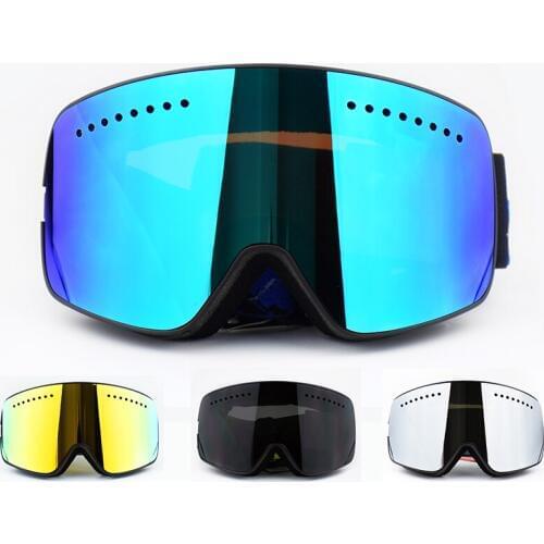 Ski Goggles Magnetic Men Snowboard Motorcycle Motocross Goggles Glasses UV400 Protection Snow Skiing Glasses Anti-fog Ski Mask