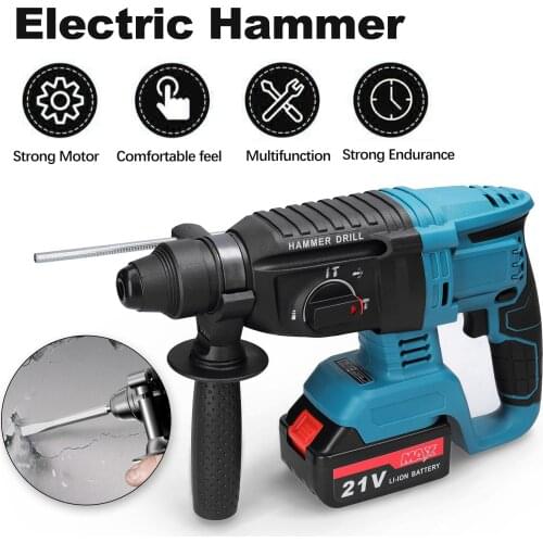 Multifunctional Rechargeable Impact Electric Hammer Drill Rotary Hammer Brushless Cordless Hammer Electric Drill