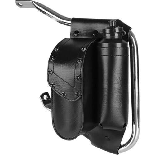 Motorcycle Saddlebag Guard Bag Water Bottle Holder For Harley Touring Road King Electra Street Glide FLHR