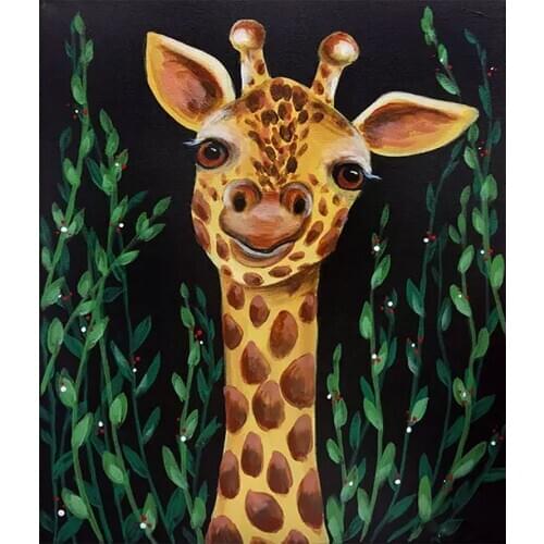 Cartoon Giraffe Animal Diamond Painting Round Full Drill Nouveaute DIY Mosaic Embroidery 5D Cross Stitch Home Decor Gifts