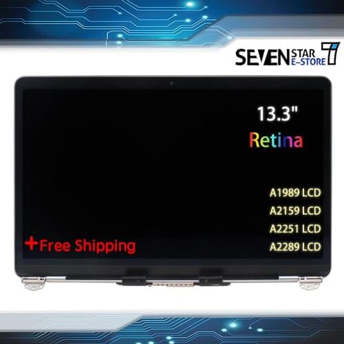 GOUZI NEW LCD Screen Display For MacBook Pro Air 13'' A1989 A2159 A2251 A2289 LCD Assembly 2018 2019 2020 Glass Screen Panle