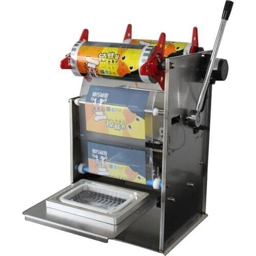 Fast Food Takeout Box Tray Sealing Machine Commercial Hand Press Semi-Automatic Circular Bowl Sealing Machine Cup Sealer