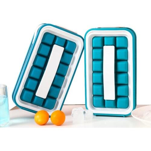 2 In 1 Portable Silicone Mini Ice Ball Maker Tray Household Kitchen Frozen Beverage Ice Cube Bag Kettle Storage Mold Ice Box