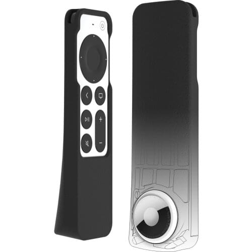 SIKAI Silicone Protective Case for Apple 4K TV Siri Remote AirTag Applicable Anti-slip