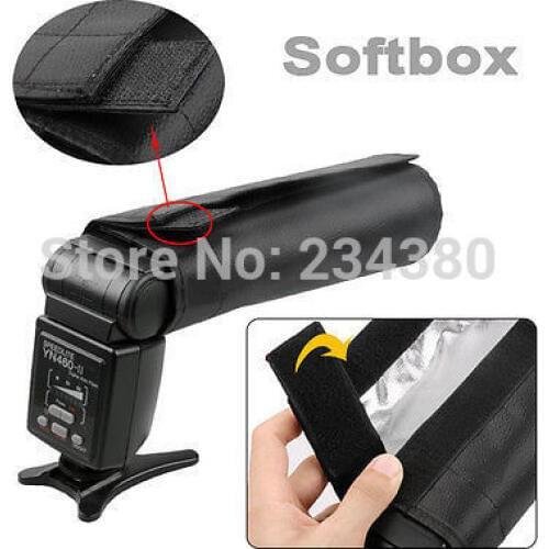 Foldable Flash Diffuser Softbox Box Reflector Condenser bundle tube for 430EX 580EX SB900 Yongnuo YN560 Photo Studio Accessories
