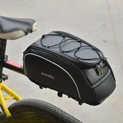 8L Bicycle Bag Waterproof Trunk carry Bag Cycling Riding Rear Rack Storage Luggage Carrier Bags Reflective MTB Bike Pannier Bag