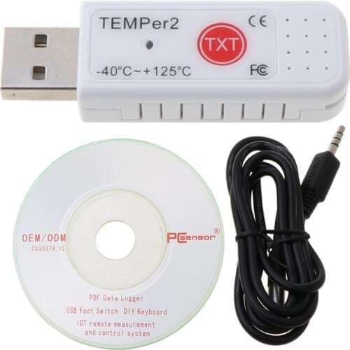 PC TEMPER2 Sensor USB Thermometer Hygrometer Temperature Data Logger Recorder