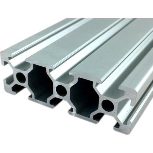 1PC 2060 Aluminum Profile Extrusion 100mm- 800mm Length European Standard Anodized Linear Rail for DIY CNC 3D Printer Workbench