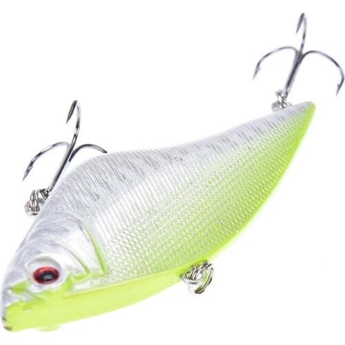 1PC 7cm 16g Fishing Lure Minnow Hard Bait with 3 Fishing Hooks Fishing Tackle Lure 3D Eyes Fishing Gear Accessories