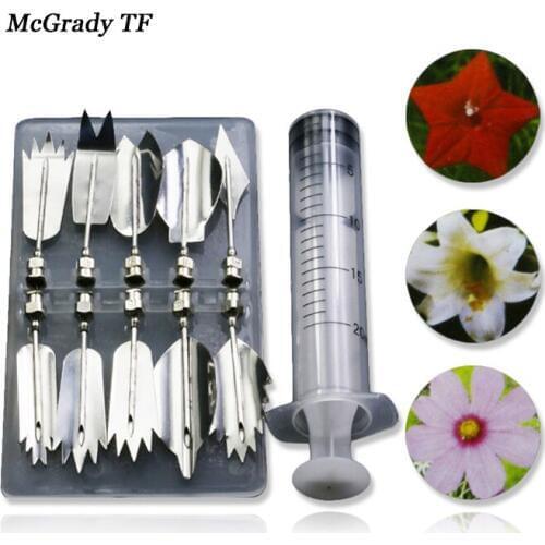 10pcs/set 3D Jelly Flower Art Tools Jelly Cake Gelatin Pudding Nozzle Syringe Russia Nozzle Set Cake Decorating Tools
