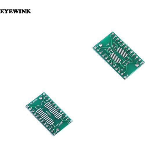 10pcs SOP24 SSOP24 TSSOP24 to DIP24 PCB Pinboard SMD To DIP 0.65mm/1.27mm to 2.54mm DIP Pin Pitch PCB Board Converter Socket