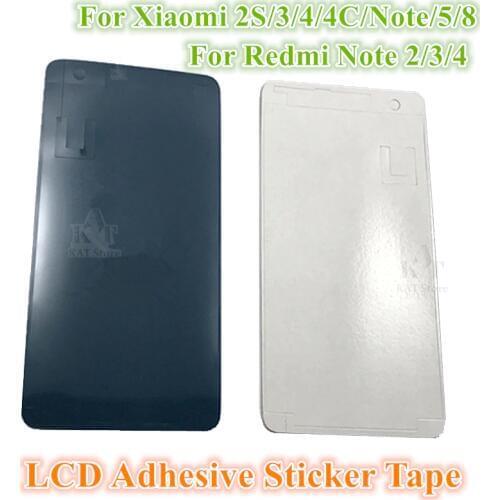 10Pcs LCD Display Screen Waterproof Adhesive Glue to Front Housing cover sticker Tape For Xiaomi Redmi Mi2 2S 3 4C Note 5 6 8