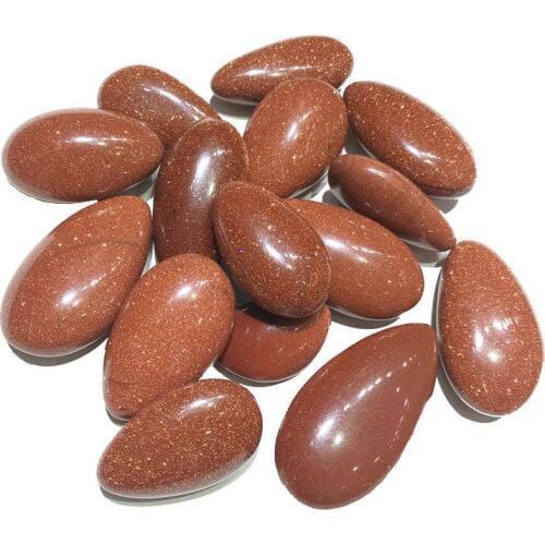 100g Natural Gold SandStone Golden Sand Cobblestone shape Polished Rocks Natural stones and Minerals Healing Lucky Play Stone