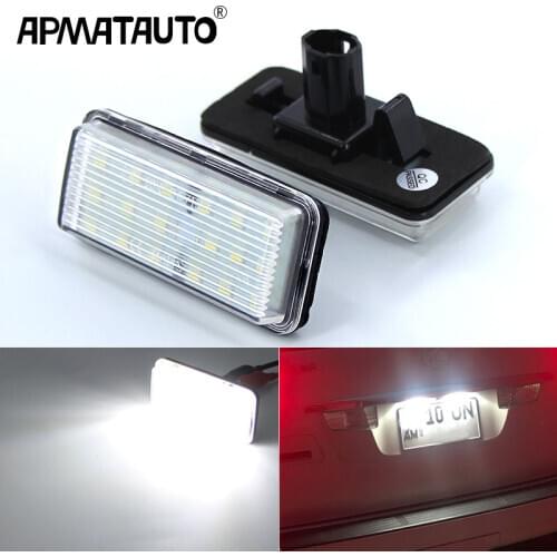 2Pcs No Error Canbus Car LED Number License Plate Light for Lexus LX470 (UZJ100) 98-07 LX570(URJ200) 08-12 GX470 Accessories
