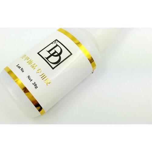 20g Gel Nail Art Glue for Tips Rhinestones Glitter Jewelry Decoration Design Long Lasting Strong Stick Quick Dry Adhesive