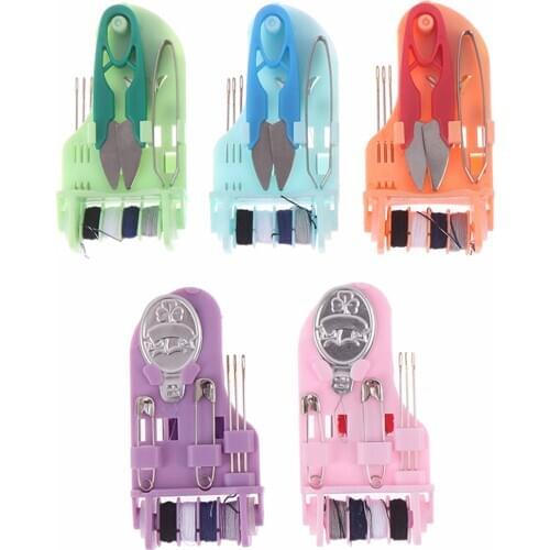 5 colors Home travel emergency repair clothing Sewing Kit Box Mini Portable Sewing Tool Hotel Exquisite Sewing Needle Thread Set