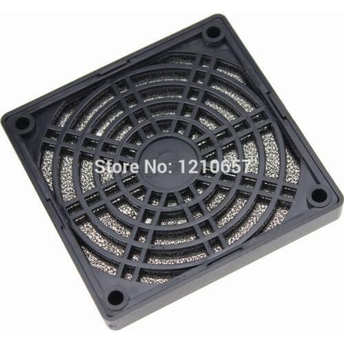 600Pieces LOT 8CM 80mm Fan Filters Black Plastic Dust Network Cooling Fan Dedicated Grille