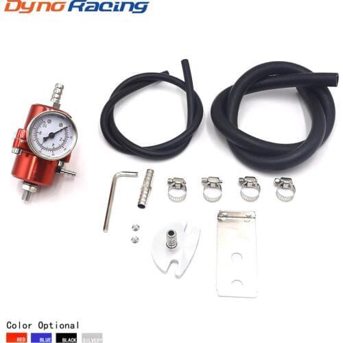 Dynoracing Aluminum Universal Adjustable Fuel Pressure Regulator with gauge YC100507