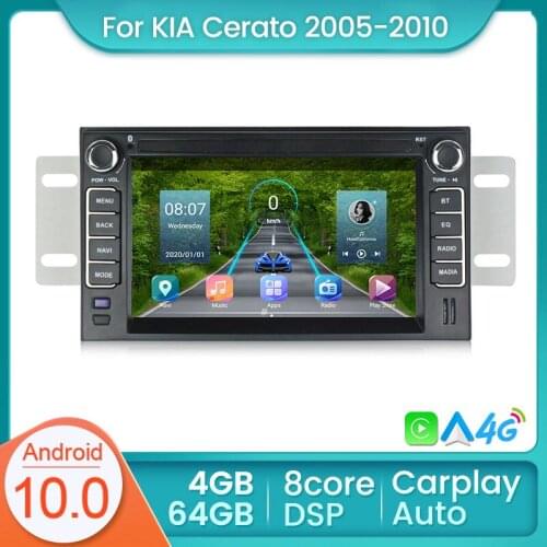 4GB+64GB Autoradio Car Multimedia GPS Navigation Radio Stereo Player DSP For KIA Cerato 2005 2006 2007 2008 2009 2010
