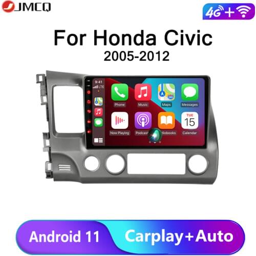 Jansite 10" Android 10.0 Car Radio navigation player For Honda Civic 2005-2012 GPS Multimedia system 2 Din DVD player Head unit