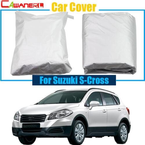 Cawanerl Car Cover Outdoor Snow Rain Sun Resistant Protector Anti UV Cover Car-Styling For Suzuki S-Cross