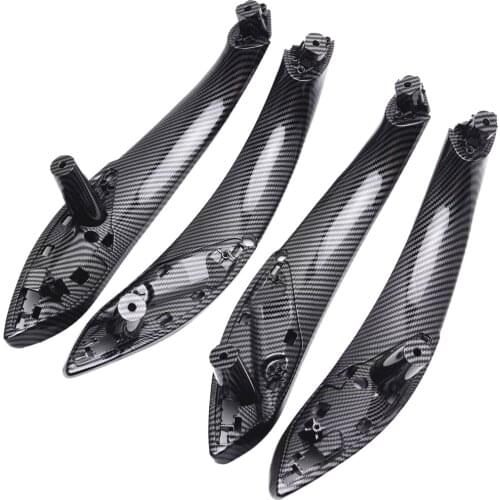 Carbon Fiber Color Handle Fit For BMW F30 F80 F31 F32 F33 F34 F35 F36 3 4 Series Car Interior Door Panel Handle Pull Trim Cover