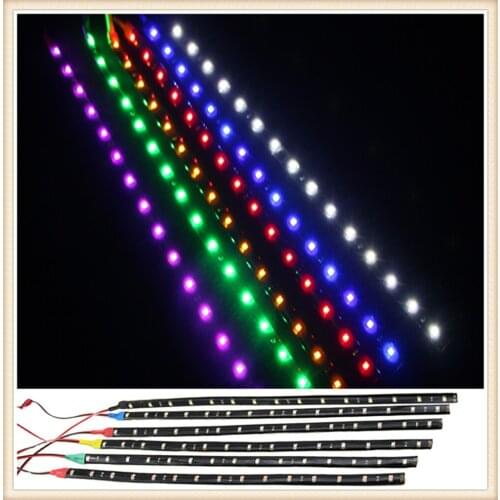 2 pieces of motorcycle car LED decorative light bar 30CM soft strip for Kia Multi-S Amanti Opirus eco Pro-cee-d KOUP