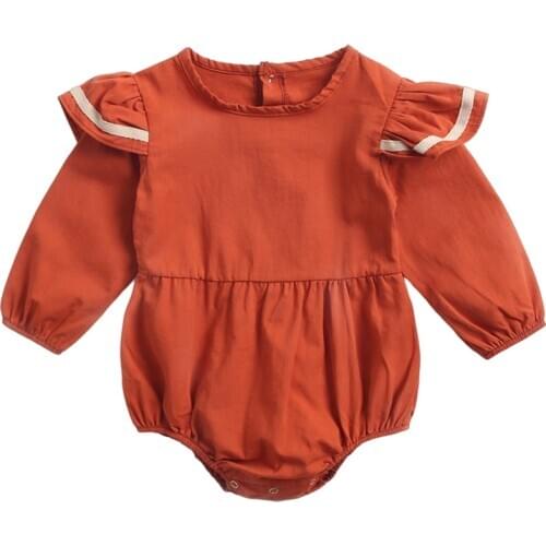 Baby Girl Rompers 2021 Autumn Infant Clothes Long Sleeve Cotton Navy Wind Jumpsuit Toddler Baby Unisex Costumes 6-24M